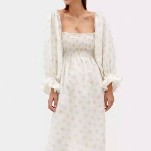 Sleeper Atlanta floral print midi dress